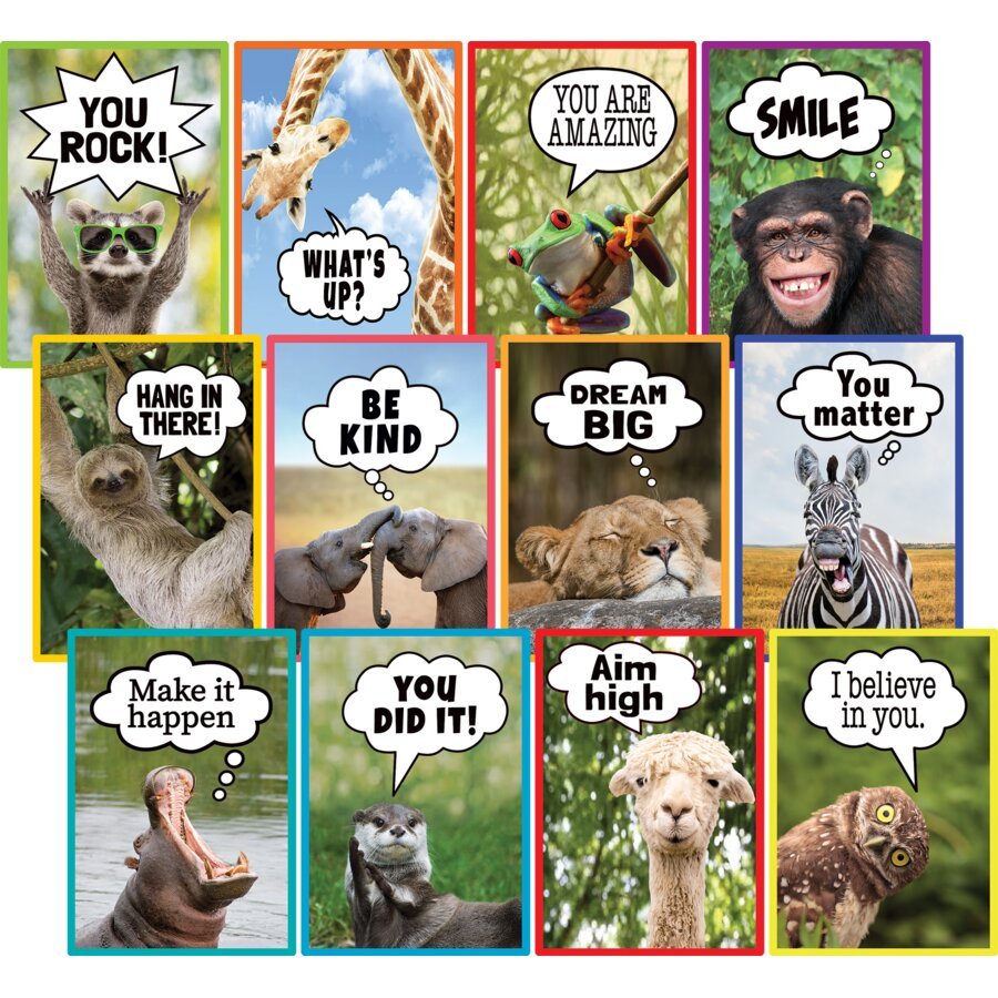Go Wild Animals Small Poster Pack-Posters-Tools 4 Teaching-Classroom Decor and More