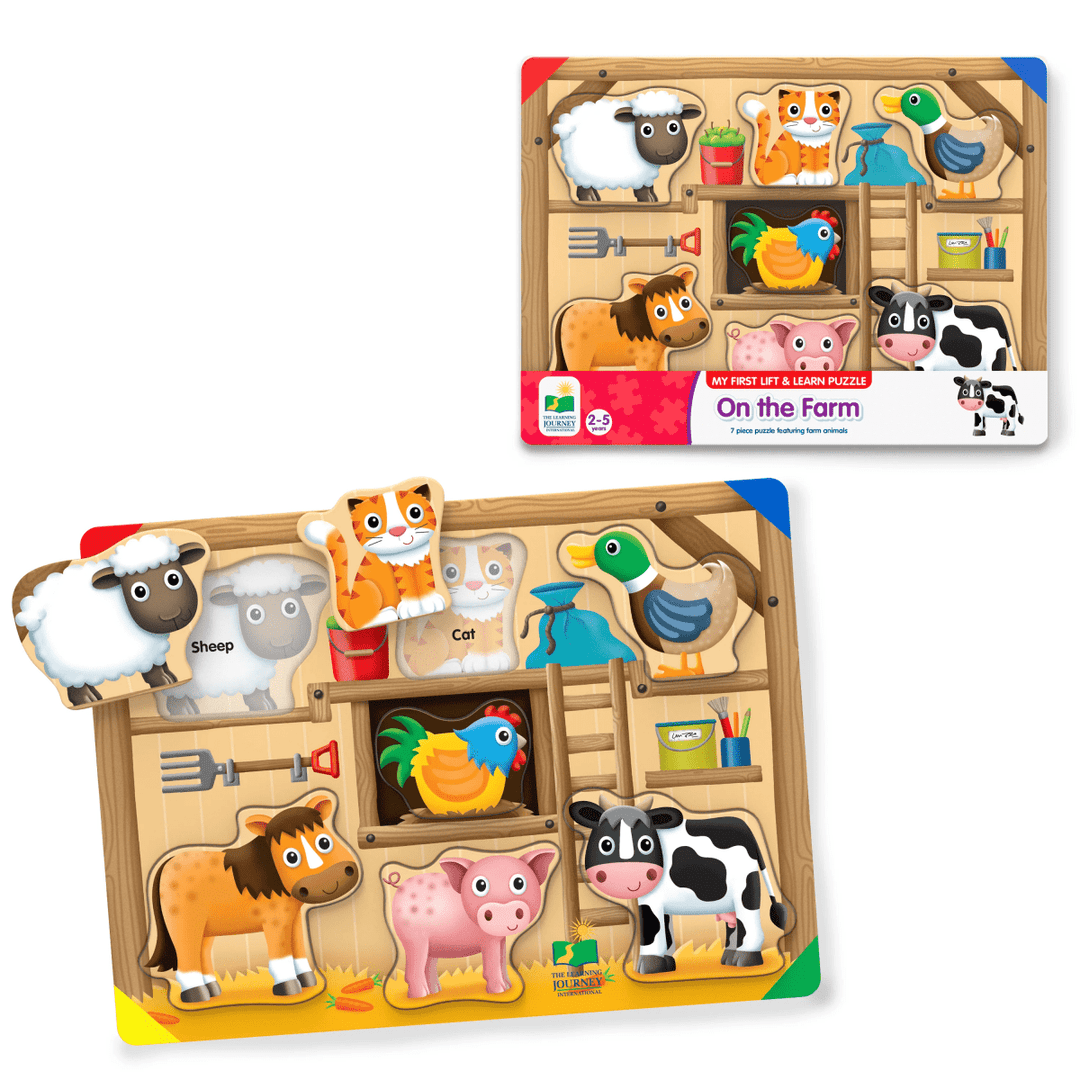 *My First Lift & Learn Puzzle - On The Farm-Puzzles-Tools 4 Teaching-Classroom Decor and More