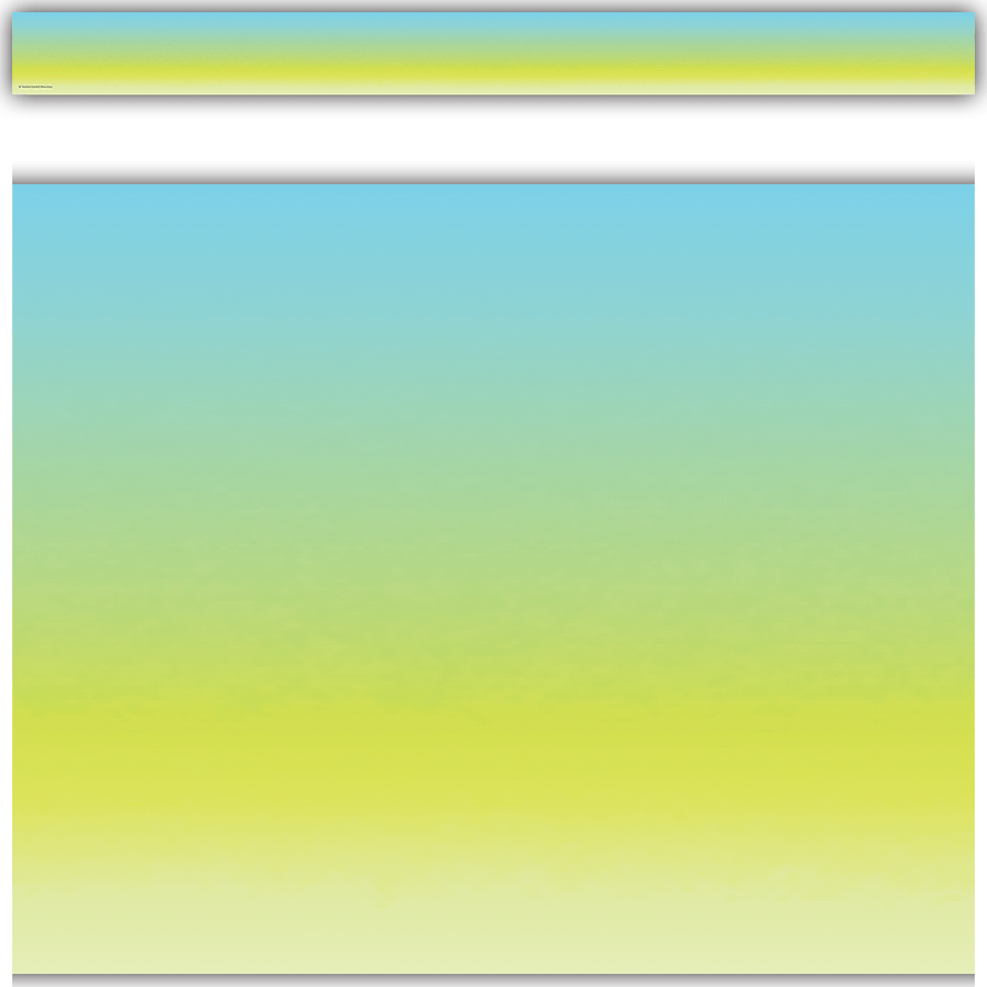Brights 4Ever Aqua and Lime Color Wash Straight Border Trim-Borders-Tools 4 Teaching-Classroom Decor and More