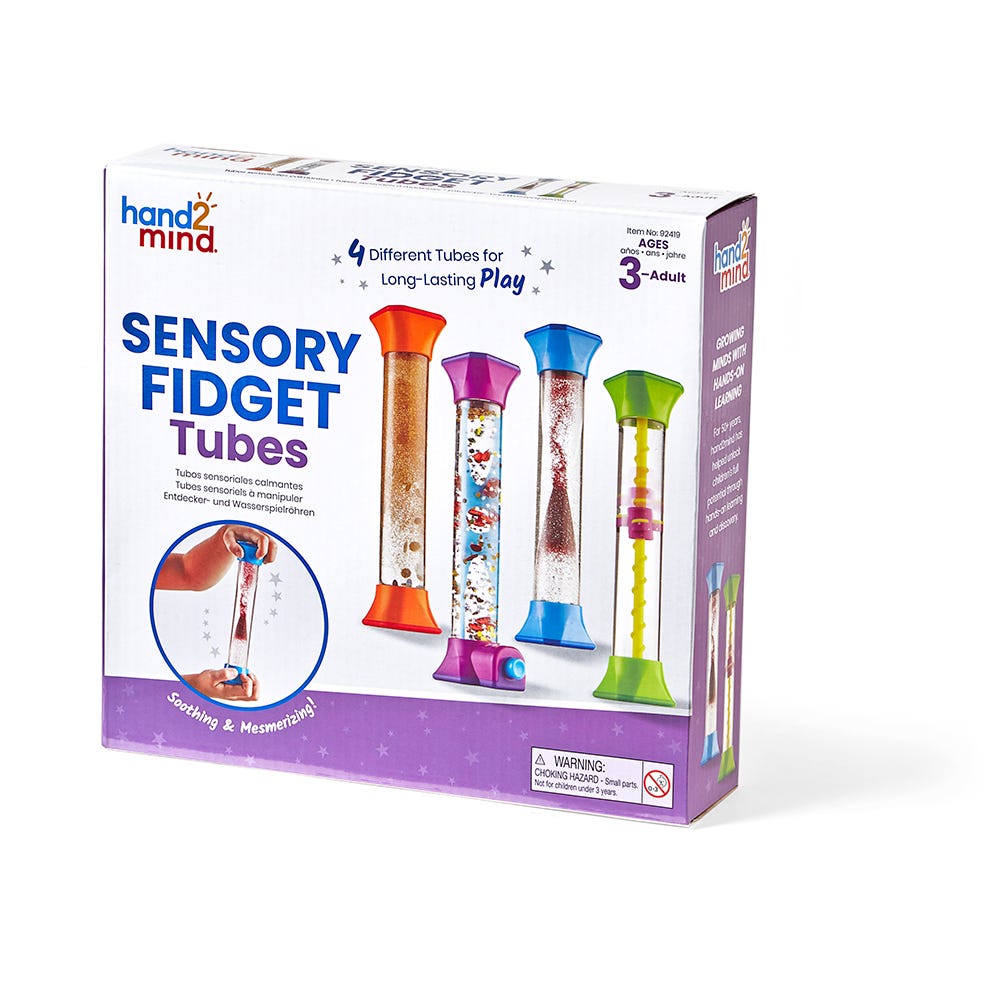 Sensory Fidget Tubes, Set of 4-Sensory Play-Tools 4 Teaching-Classroom Decor and More