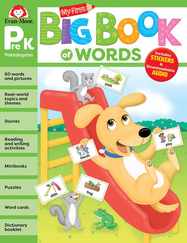My First Big Book of Words, Grade PreK — Activity Book-Subjects - Reading - Reading Books-Tools 4 Teaching-Classroom Decor and More