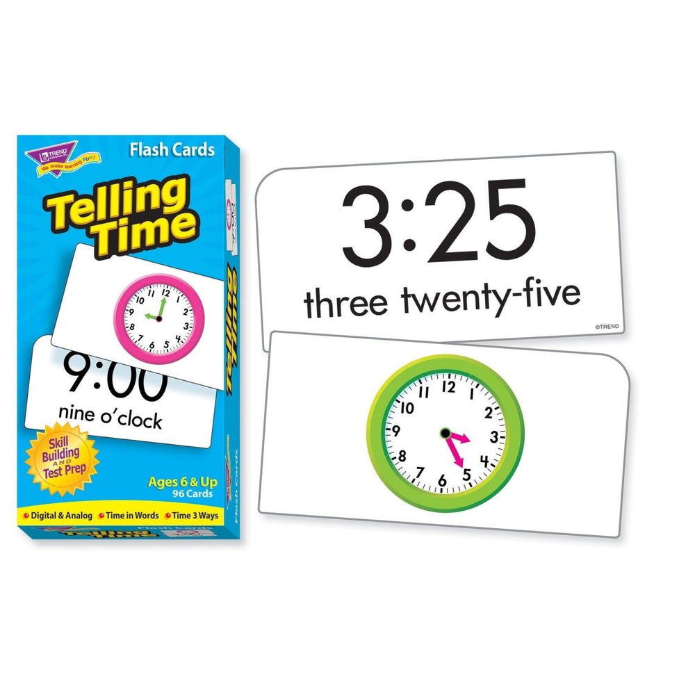 Telling Time Skill Drill Flash Cards-Flashcards-Tools 4 Teaching-Classroom Decor and More