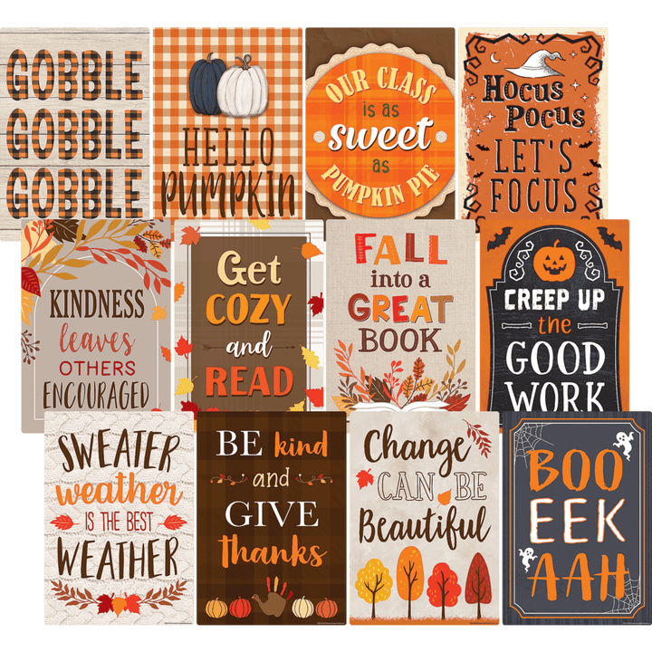 Fall Small Poster Pack-Posters-Tools 4 Teaching-Classroom Decor and More