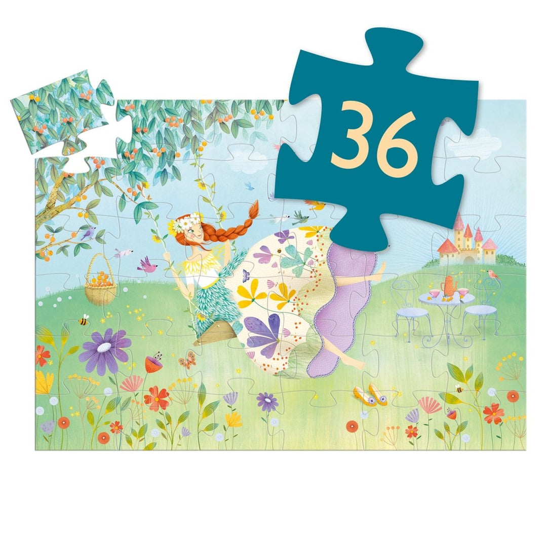 The Princess of Spring 36pc Silhouette Jigsaw Puzzle-Puzzles-Tools 4 Teaching-Classroom Decor and More