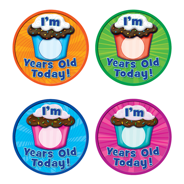 I'm ___ Years Old Today Wear 'Em Badges-Awards-Tools 4 Teaching-Classroom Decor and More