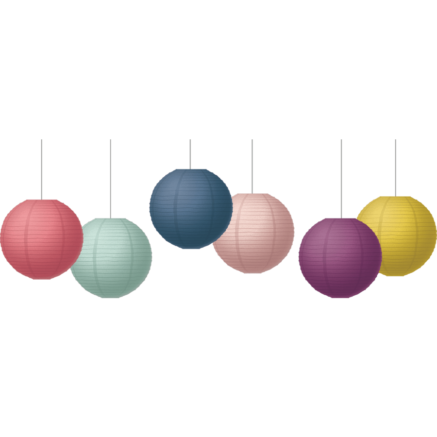 Oh Happy Day 8" Paper Lanterns-Lanterns-Tools 4 Teaching-Classroom Decor and More