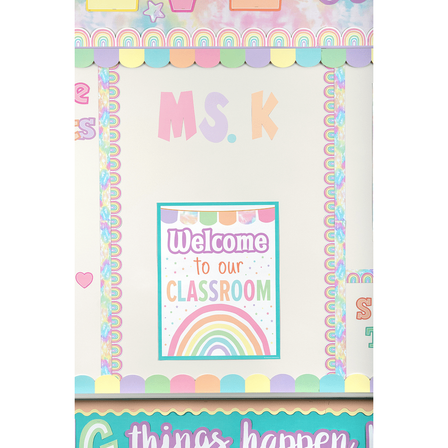 *Pastel Pop Welcome To Our Classroom Chart-Charts-Tools 4 Teaching-Classroom Decor and More