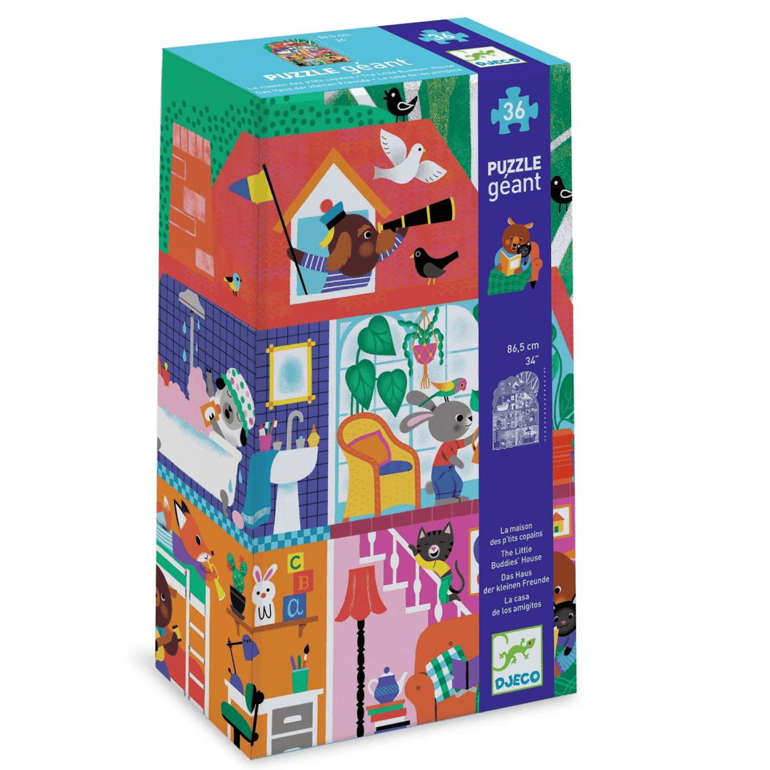 The Little Buddies' House 36 pc Giant Floor Jigsaw Puzzle-Puzzles-Tools 4 Teaching-Classroom Decor and More