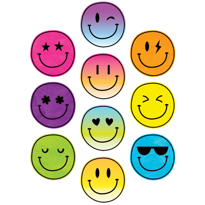 Brights 4Ever Smiley Faces Accents-Accents-Tools 4 Teaching-Classroom Decor and More