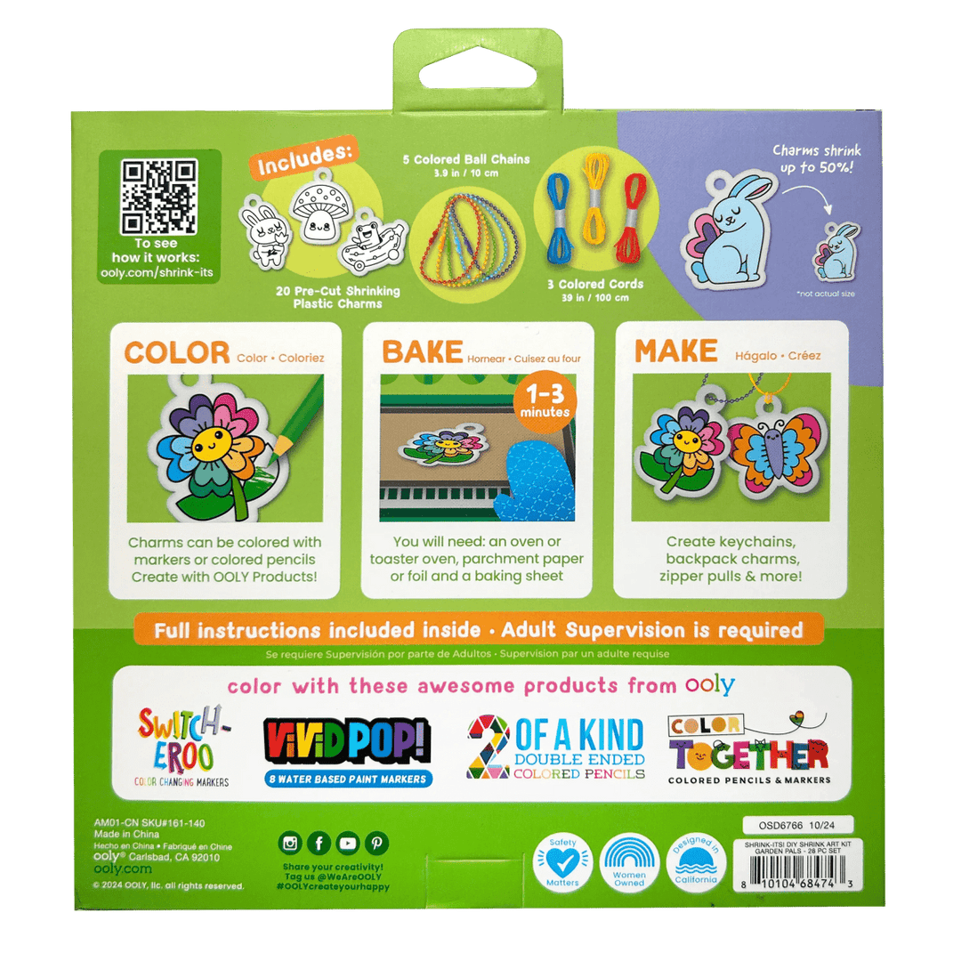 Shrink-its! DIY Shrink Art Kit - Garden Pals-Craft Activity-Tools 4 Teaching-Classroom Decor and More