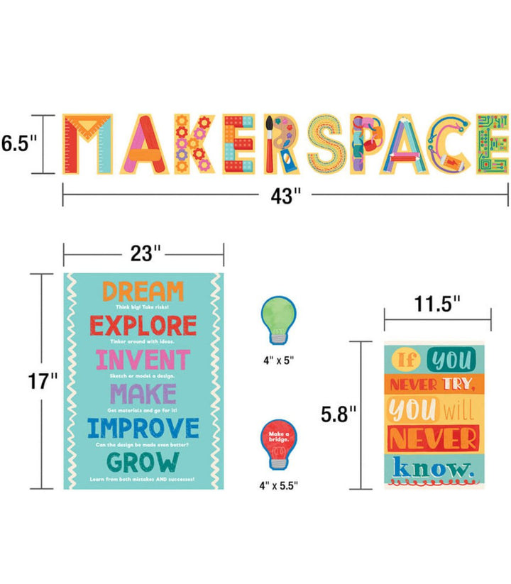 Makerspace Bulletin Board Set-Bulletin Board Sets-Tools 4 Teaching-Classroom Decor and More