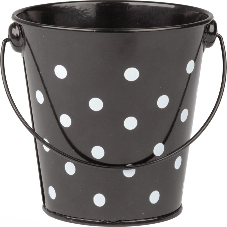 Bucket: Black Polka Dots-Organization-Tools 4 Teaching-Classroom Decor and More