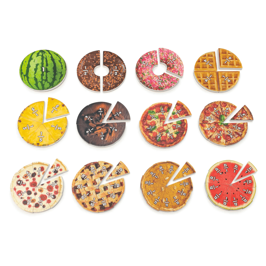 Food Fractions-Fractions, Geometry & Measurement-Tools 4 Teaching-Classroom Decor and More