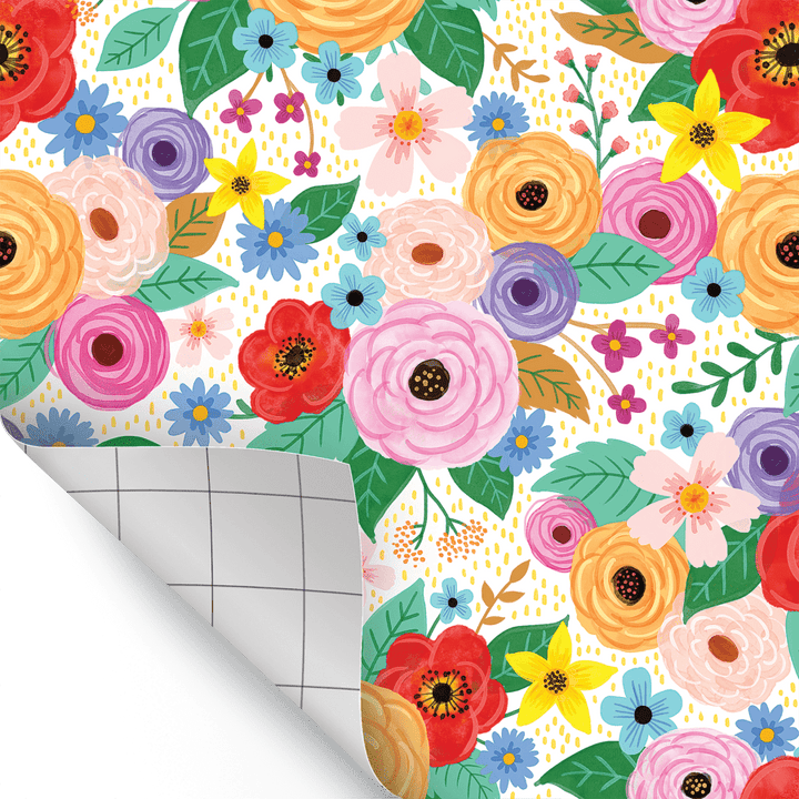 Wildflowers Peel and Stick Decorative Paper-Bulletin Board Paper - Fadeless-Tools 4 Teaching-Classroom Decor and More