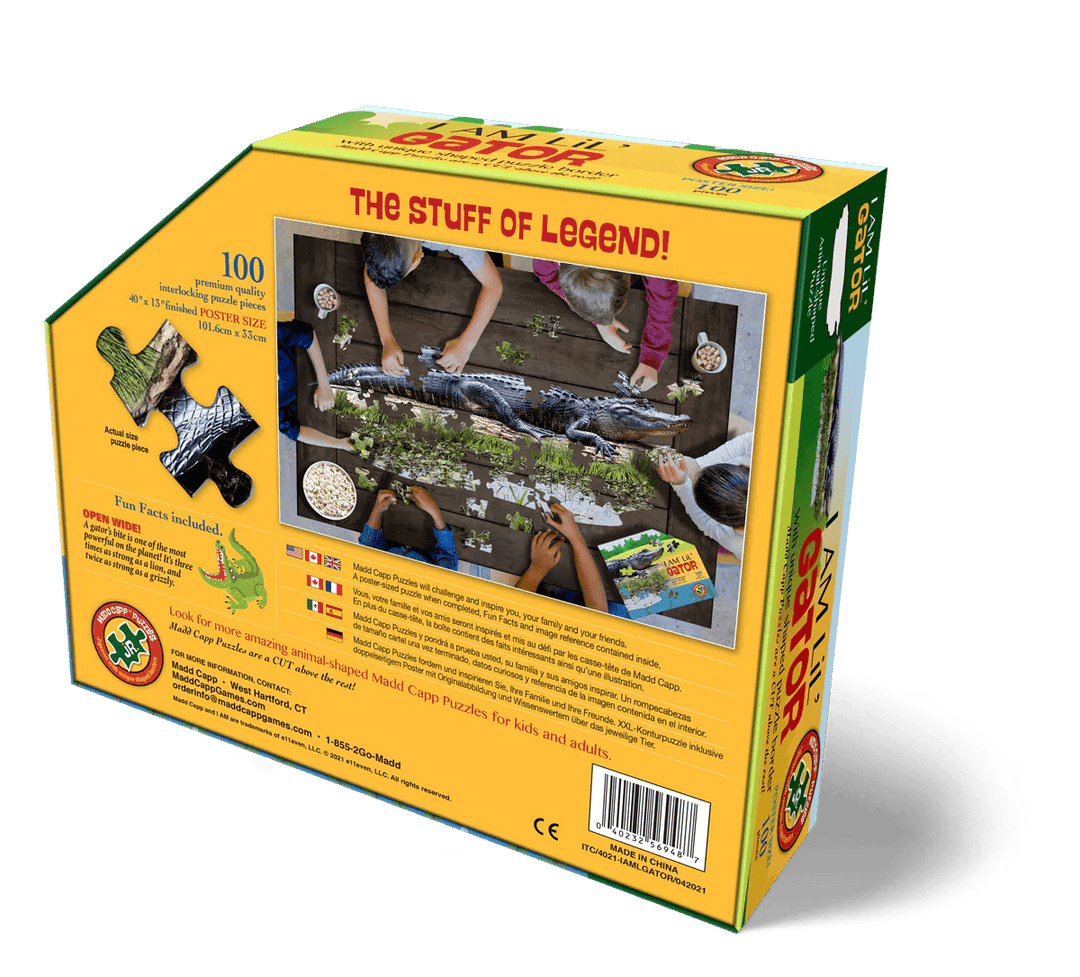 *I AM LiL' GATOR 100 pcs Puzzle-Puzzles-Tools 4 Teaching-Classroom Decor and More