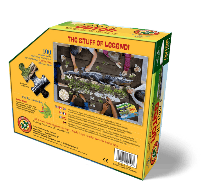 *I AM LiL' GATOR 100 pcs Puzzle-Puzzles-Tools 4 Teaching-Classroom Decor and More