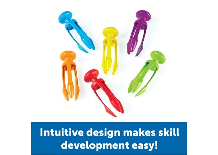 Tri-Grip Tongs, Set of 6-Fine Motor-Tools 4 Teaching-Classroom Decor and More