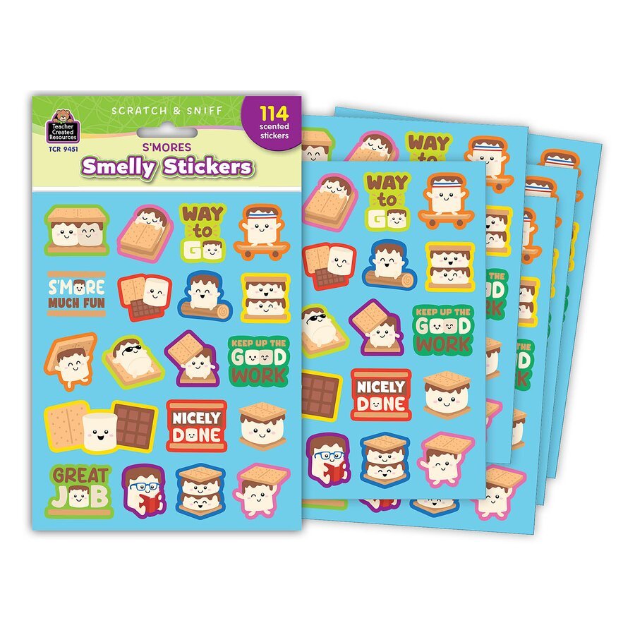 S'mores Smelly Stickers-Stickers-Tools 4 Teaching-Classroom Decor and More