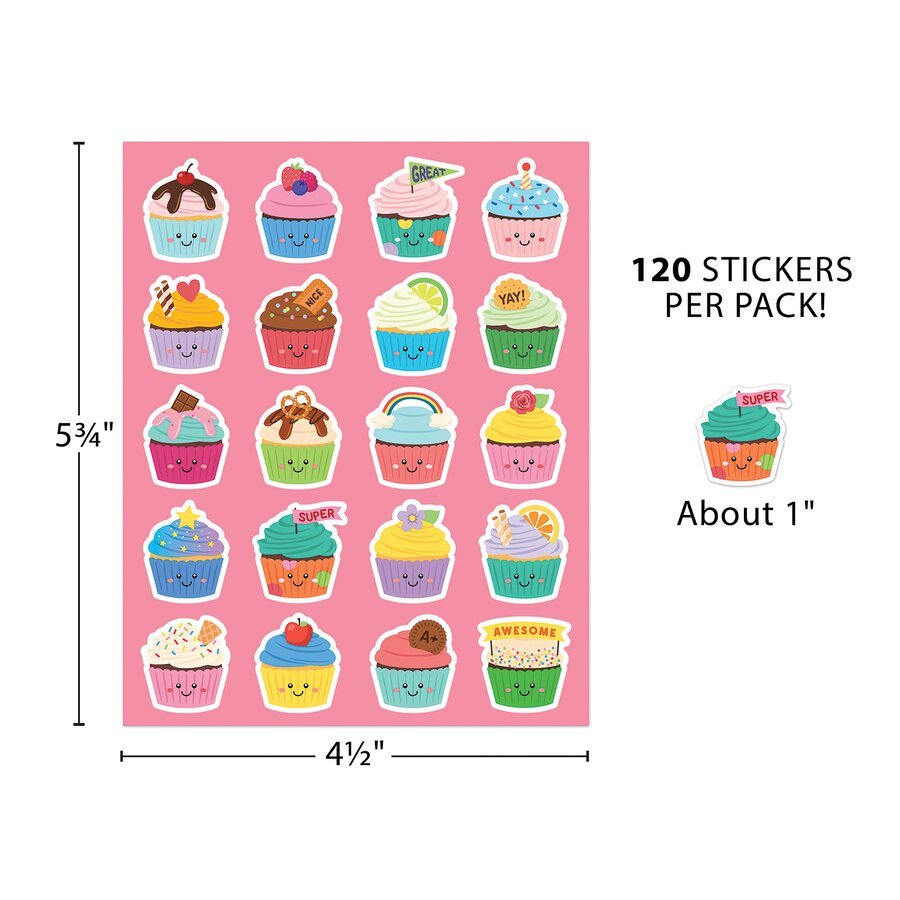 Cupcake Smelly Stickers-Stickers-Tools 4 Teaching-Classroom Decor and More