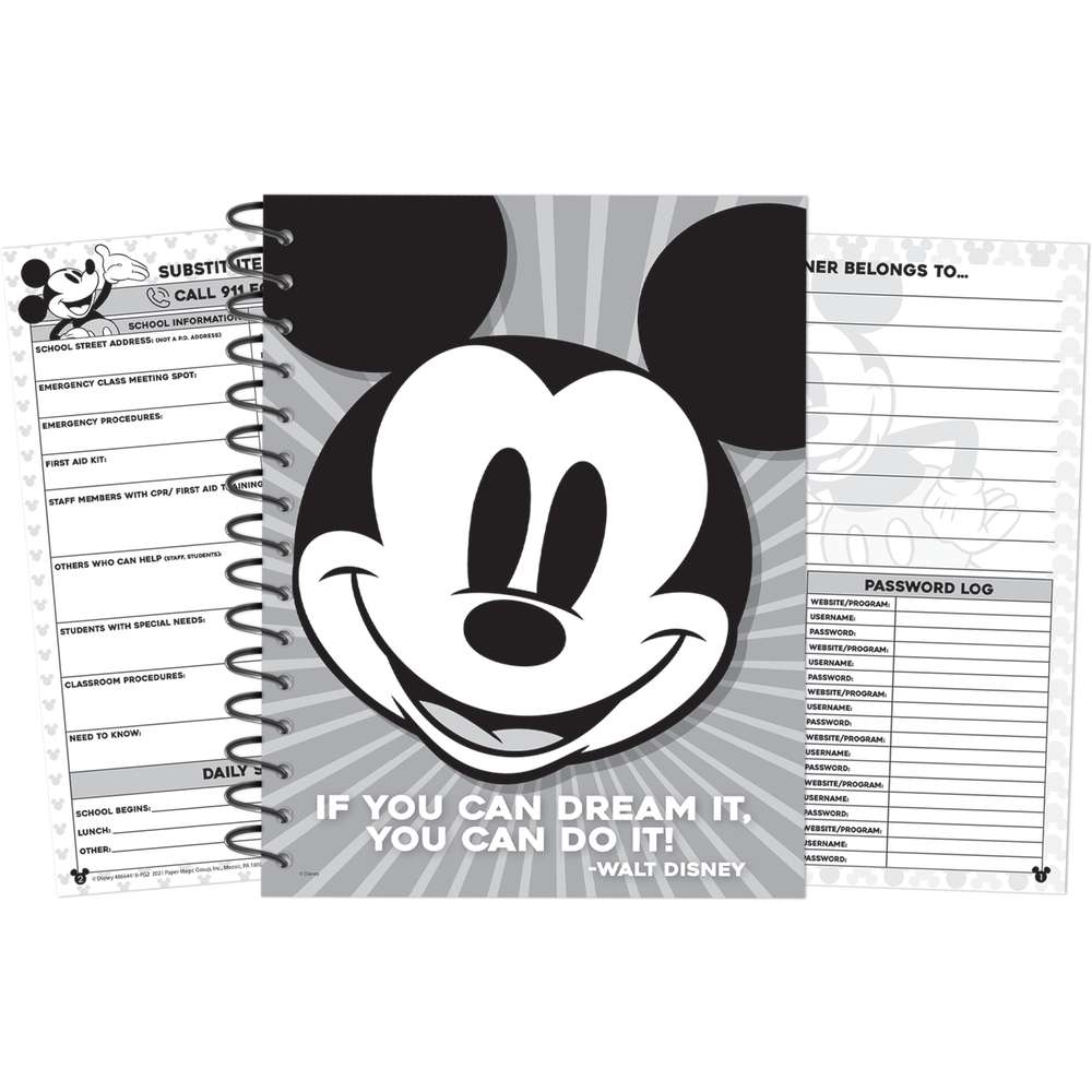 Mickey Mouse Throwback Lesson Plan Book-Record & Plan Books-Tools 4 Teaching-Classroom Decor and More