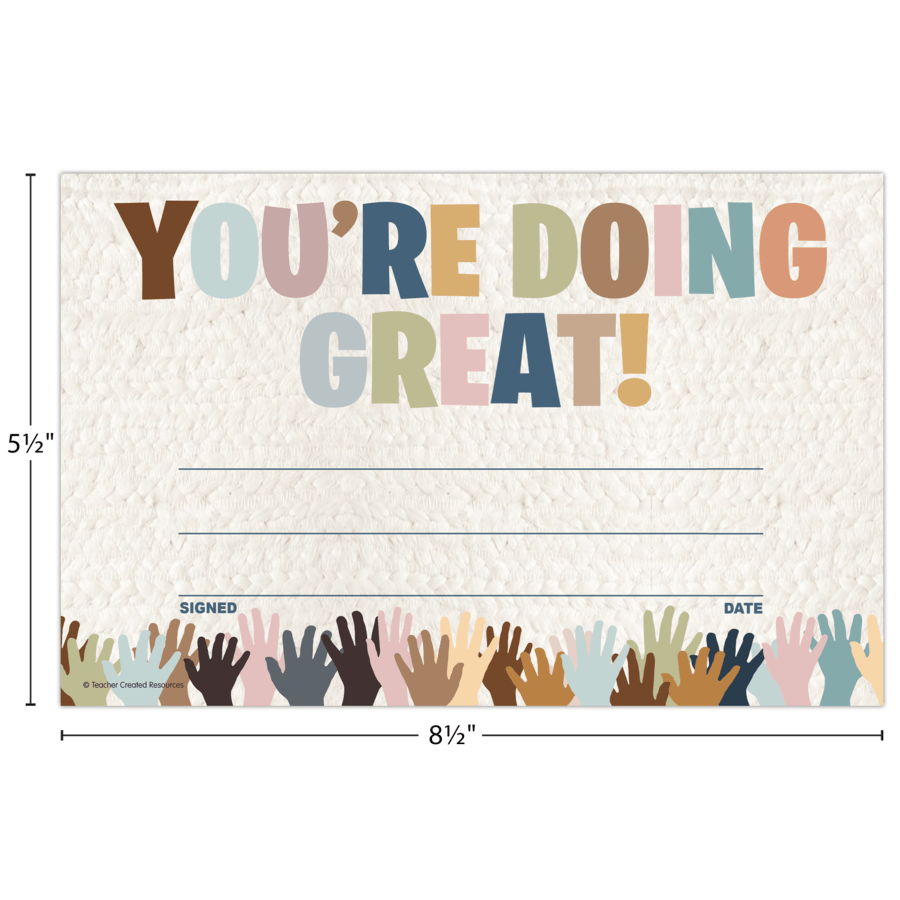 Everyone is Welcome You're Doing Great! Awards-Awards-Tools 4 Teaching-Classroom Decor and More