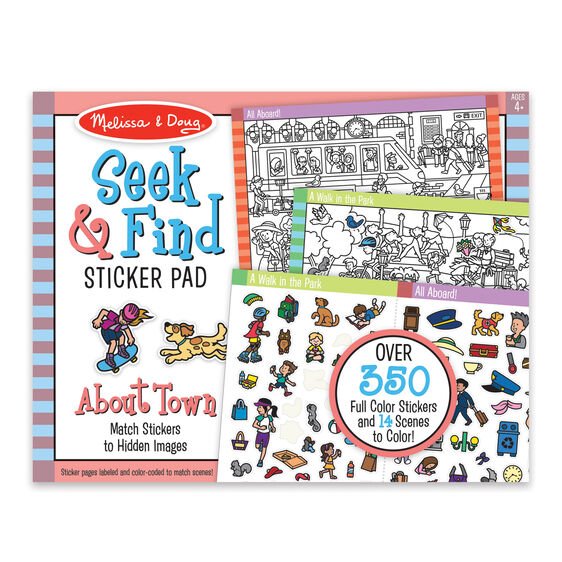 Seek & Find Sticker Pad - Around Town-Activity Pads-Tools 4 Teaching-Classroom Decor and More