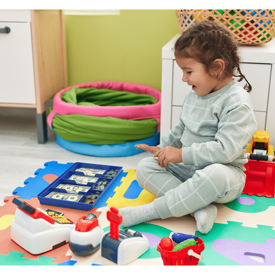 Play Money Tray-Time & Money-Tools 4 Teaching-Classroom Decor and More