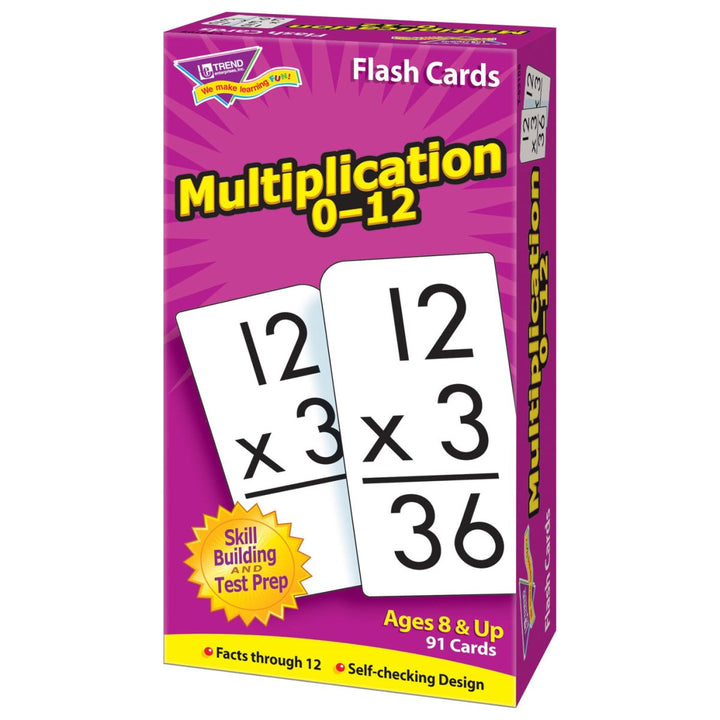 Multiplication 0-12 Skill Drill Flash Cards-Flashcards-Tools 4 Teaching-Classroom Decor and More