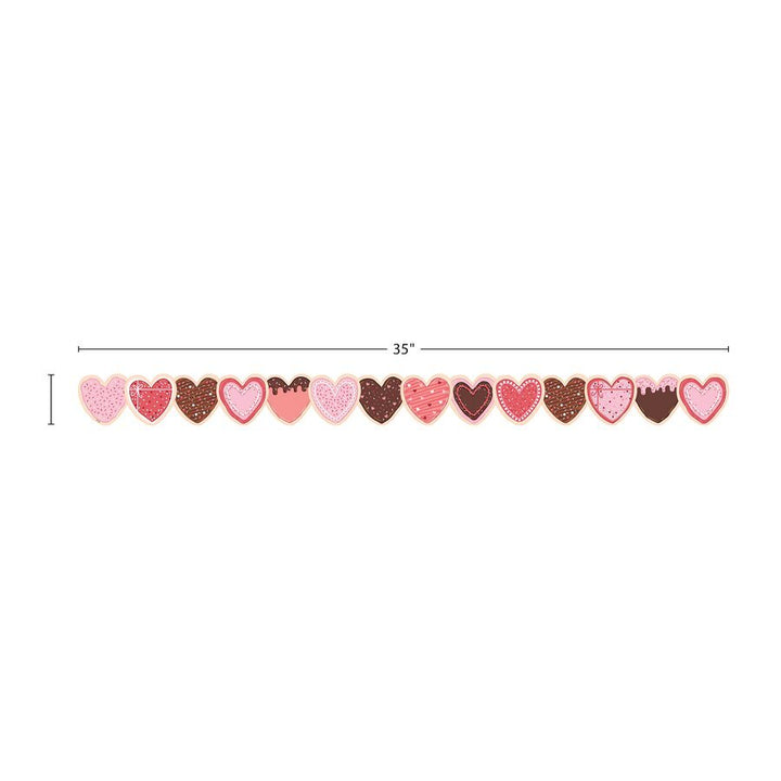 Frosted Heart Cookies Die-Cut Border Trim-Tools 4 Teaching-Classroom Decor and More