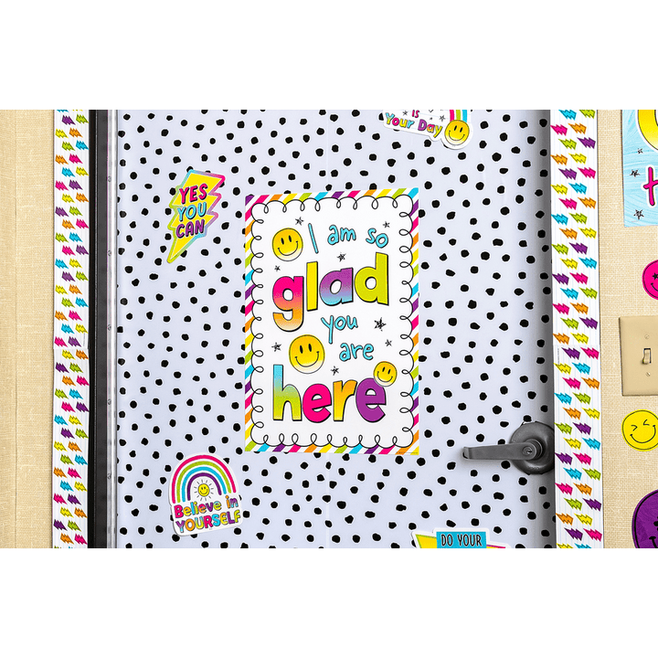 Brights 4Ever I Am So Glad You Are Here Positive Poster-Posters-Tools 4 Teaching-Classroom Decor and More
