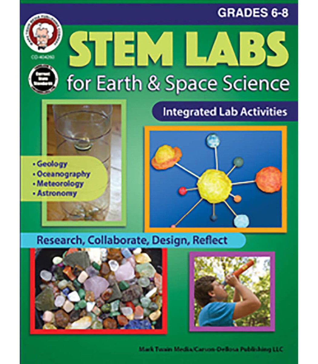 STEM Labs for Earth & Space Science Resource Book Grade 6-8 Paperback-Science & STEM-Tools 4 Teaching-Classroom Decor and More