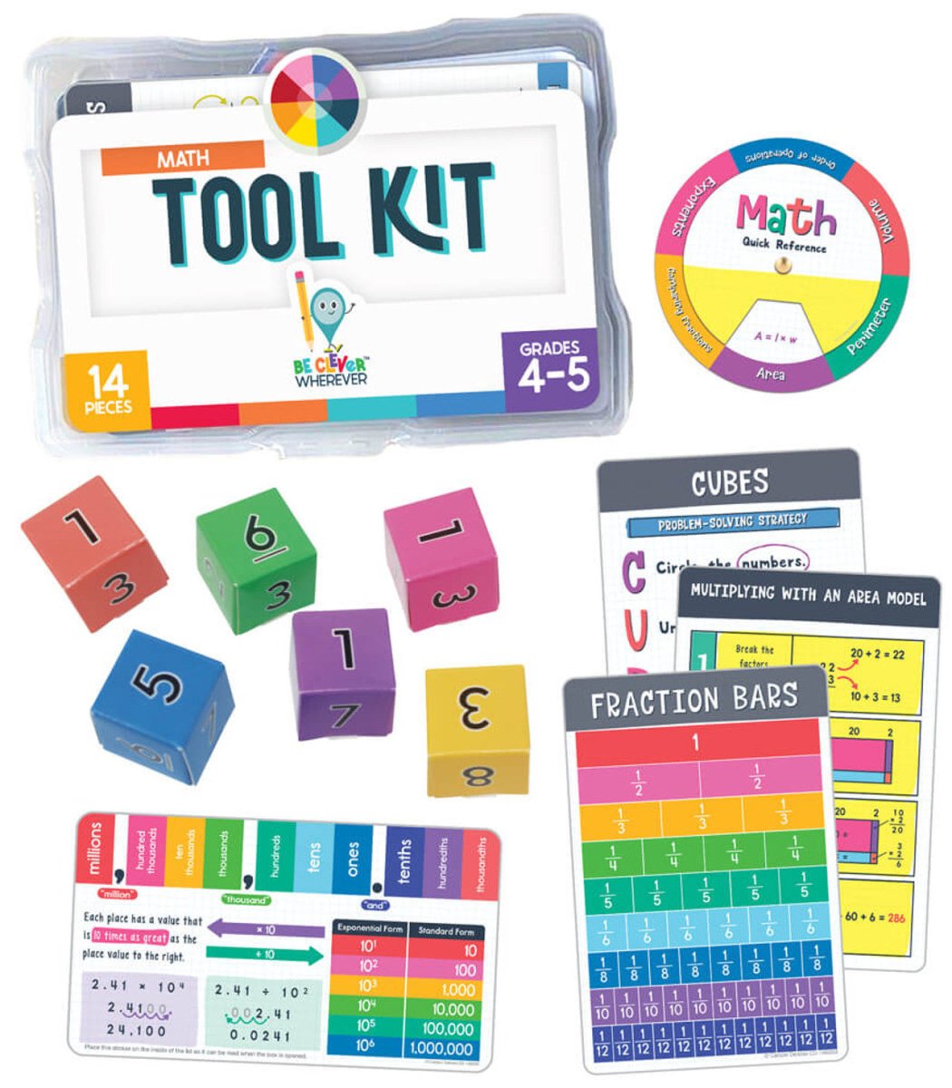 Math Tool Kit Manipulative Grade 4-5 Math 4–5-Math-Tools 4 Teaching-Classroom Decor and More