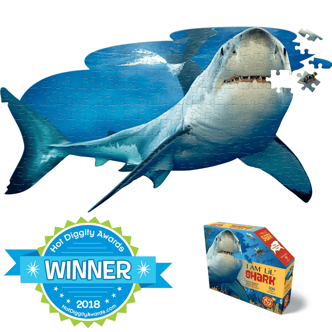 I AM LiL' SHARK 100 pcs Puzzle-Puzzles-Tools 4 Teaching-Classroom Decor and More