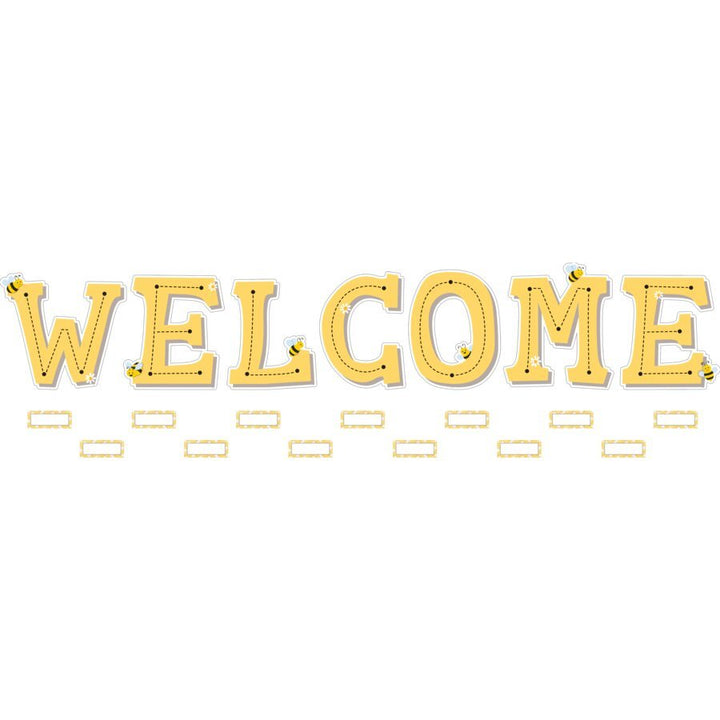 Buzzing Bees Welcome Bulletin Board-Bulletin Board Sets-Tools 4 Teaching-Classroom Decor and More