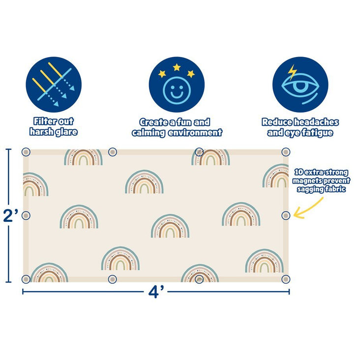 Modern Rainbow Calming Covers Ceiling Light Filters-Sensory-Tools 4 Teaching-Classroom Decor and More