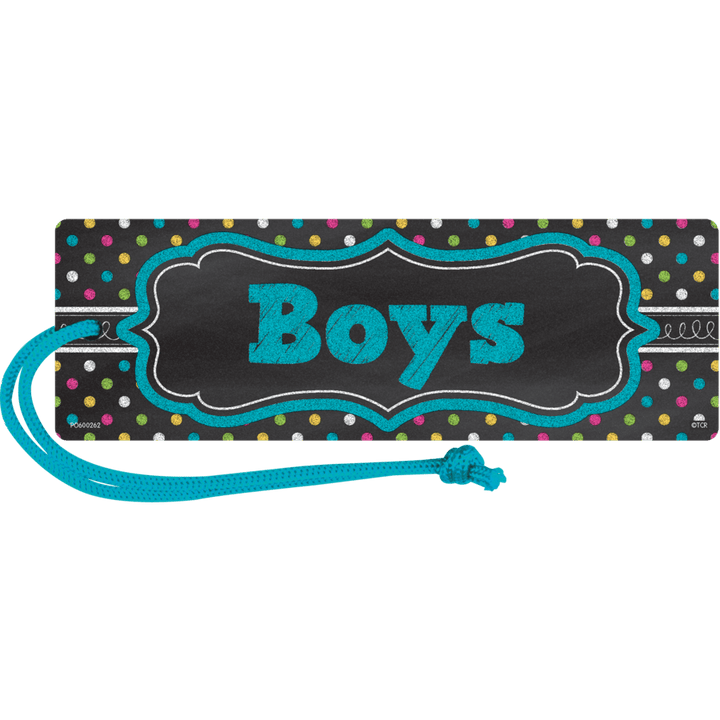 Chalkboard Brights Magnetic Boys Pass-Hall Passes-Tools 4 Teaching-Classroom Decor and More