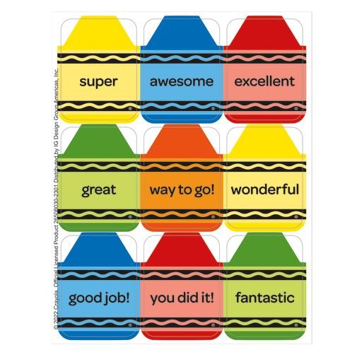 *Crayola Stickers Giant-Stickers-Tools 4 Teaching-Classroom Decor and More