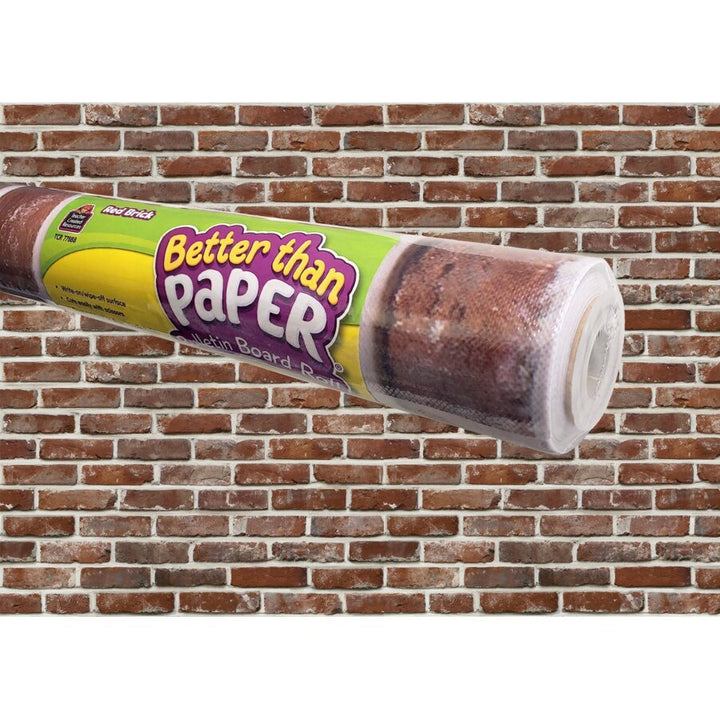 Better Than Paper® Bulletin Board Roll: Red Brick-Bulletin Board Paper - Better Than Paper-Tools 4 Teaching-Classroom Decor and More
