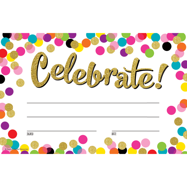 Confetti Celebrate! Awards-Awards-Tools 4 Teaching-Classroom Decor and More