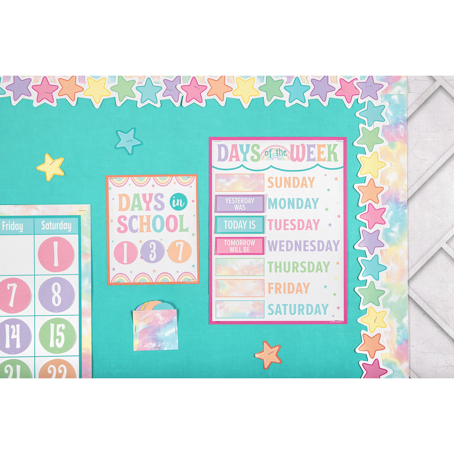 Pastel Pop Stars Die-Cut Border Trim-Borders-Tools 4 Teaching-Classroom Decor and More