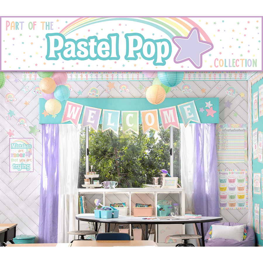 Pastel Pop Name Tags/Labels - Multi-Pack-Nameplates &amp; Name Tags-Tools 4 Teaching-Classroom Decor and More