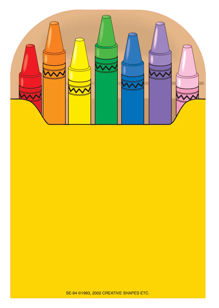 Large Notepad - Crayon Box-Notepads-Tools 4 Teaching-Classroom Decor and More