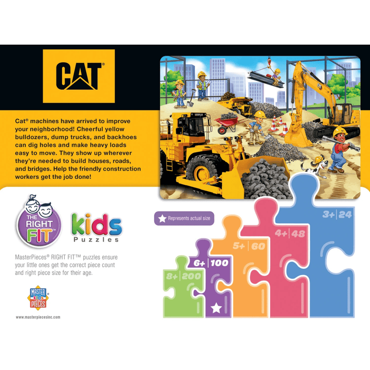 CAT - Building Time 100 Piece Jigsaw Puzzle-Puzzles-Tools 4 Teaching-Classroom Decor and More