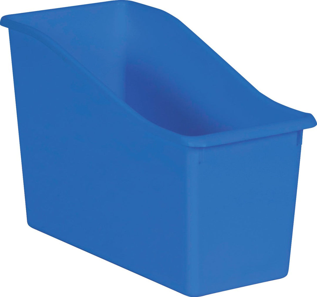 Plastic Book Bin: Blue-Organization-Tools 4 Teaching-Classroom Decor and More