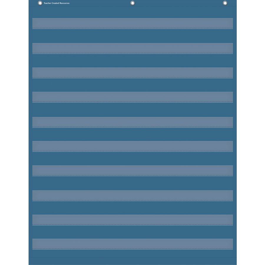 Slate Blue 10 Pocket Chart (34" x 44")-Pocket Charts-Tools 4 Teaching-Classroom Decor and More