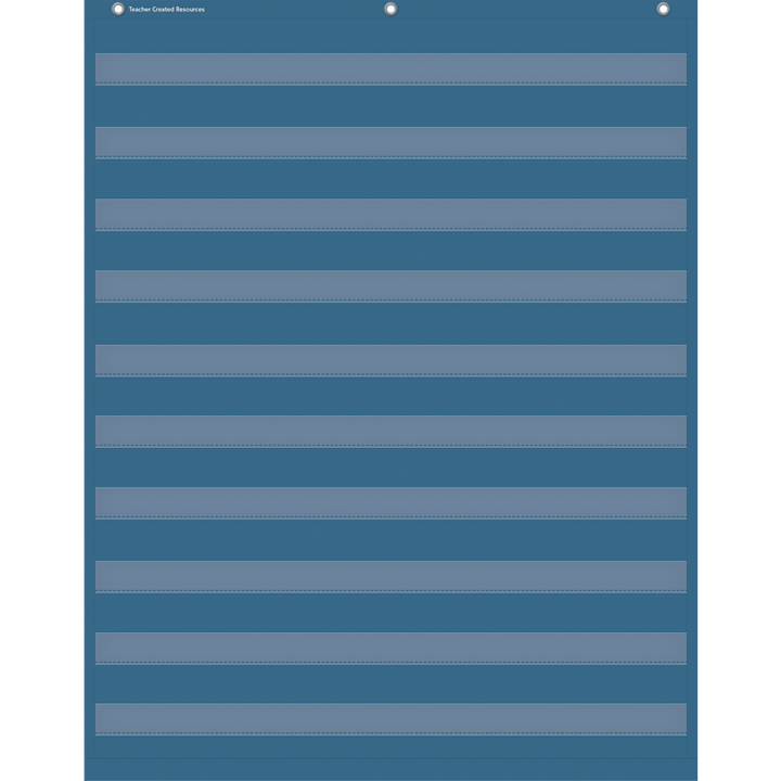 Slate Blue 10 Pocket Chart (34" x 44")-Pocket Charts-Tools 4 Teaching-Classroom Decor and More