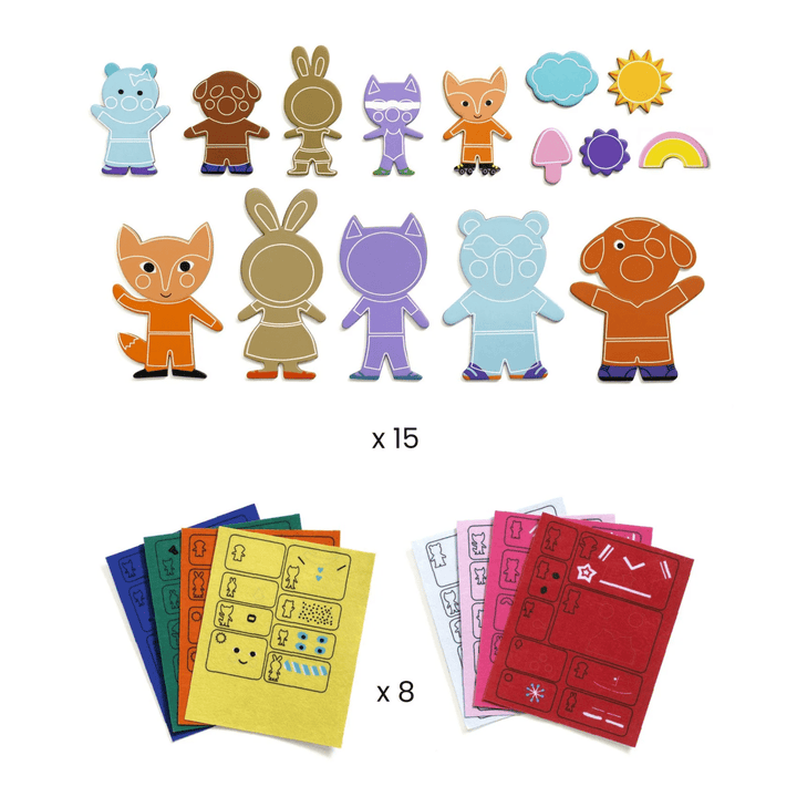 Funky Family Magnets-Craft Activity-Tools 4 Teaching-Classroom Decor and More