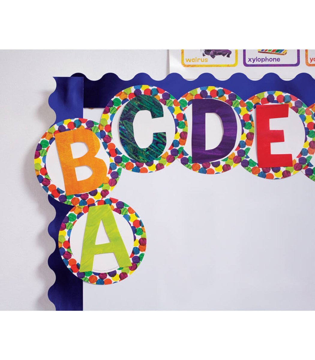 World of Eric Carle™ 4in Colorful Tissue Paper Combo Pack Bulletin Board Letters-Accents-Tools 4 Teaching-Classroom Decor and More