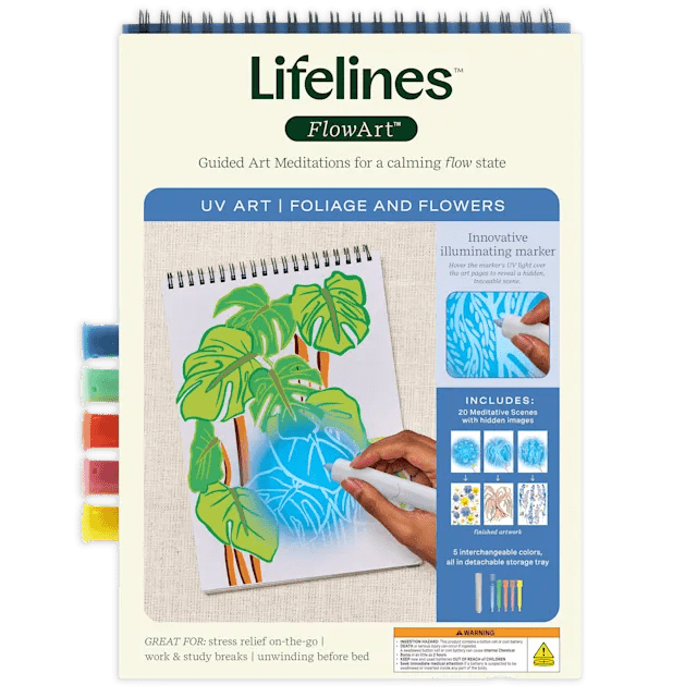 Lifelines™ FlowArt™ UV Art | Foliage and Flowers-Activity Pads-Tools 4 Teaching-Classroom Decor and More