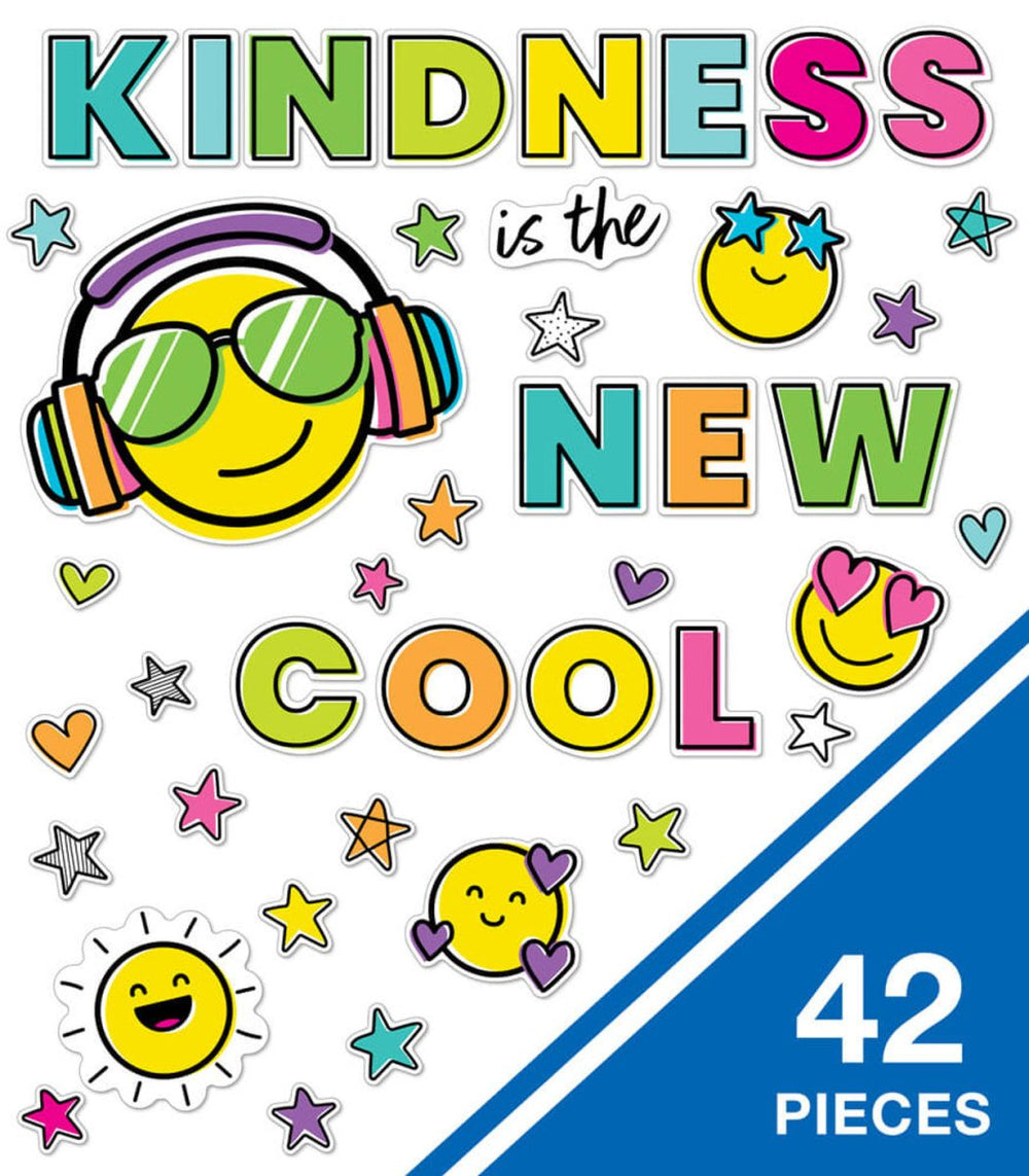 Carson Dellosa Education Kind Vibes Kindness Is the New Cool Bulletin Board Set-Bulletin Board Sets-Tools 4 Teaching-Classroom Decor and More
